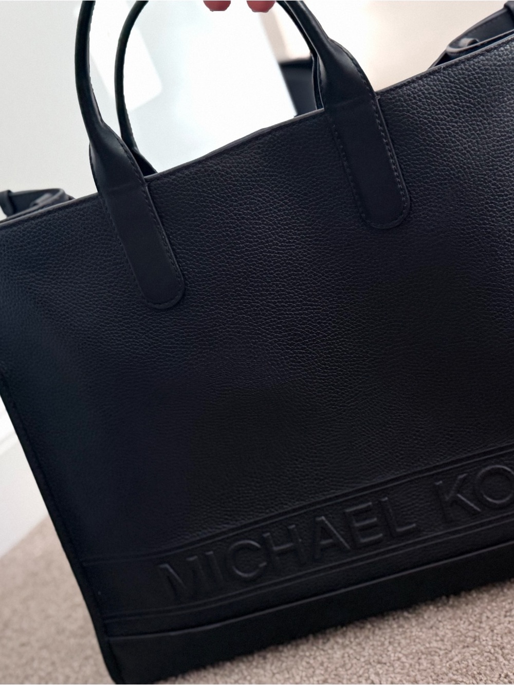 Michael Kors Black Pebbled Leather Tote